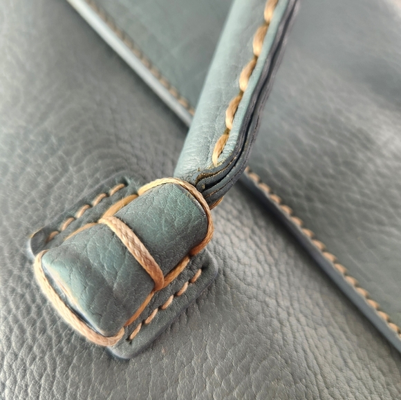 Tod's Handbag Purse Pebbled Leather Mint Green - Picture 8 of 8